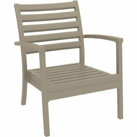 BOOK PUBLISHING CO Artemis Club Chair Extra Large - Dove Gray - Set of 2 GR2842628